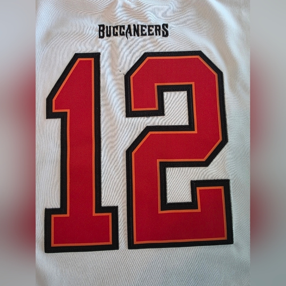 NWT Tom Brady NFL Tampa Bay Buccaneers Superbowl Champship Jersey SZ Medium - Picture 6 of 10